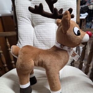 Rudolph the Red Nosed Reindeer 14" Plush Stuffed Animal Toy CVS Stuffins NWT